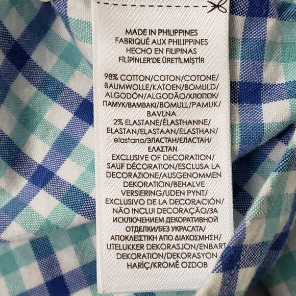 Polo Ralph Lauren Mens Gingham Oxford Button Shirt Size M Slim Fit Preppy Golf - Picture 10 of 15